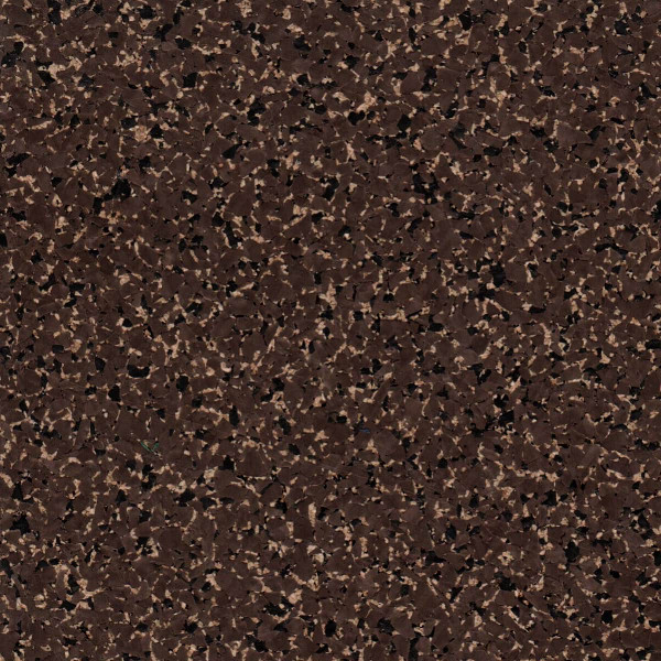 Brown rubber cork floor tile
